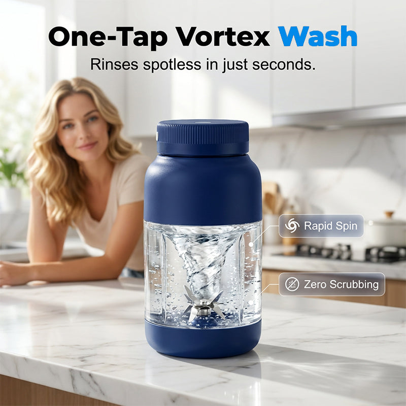 🎉 2026 Sale — Over 82,000 Sold! 🥤 High-Capacity Cordless Juicer Cup – 1300ml Turbo Blender with 6-Blade Vortex 🌀