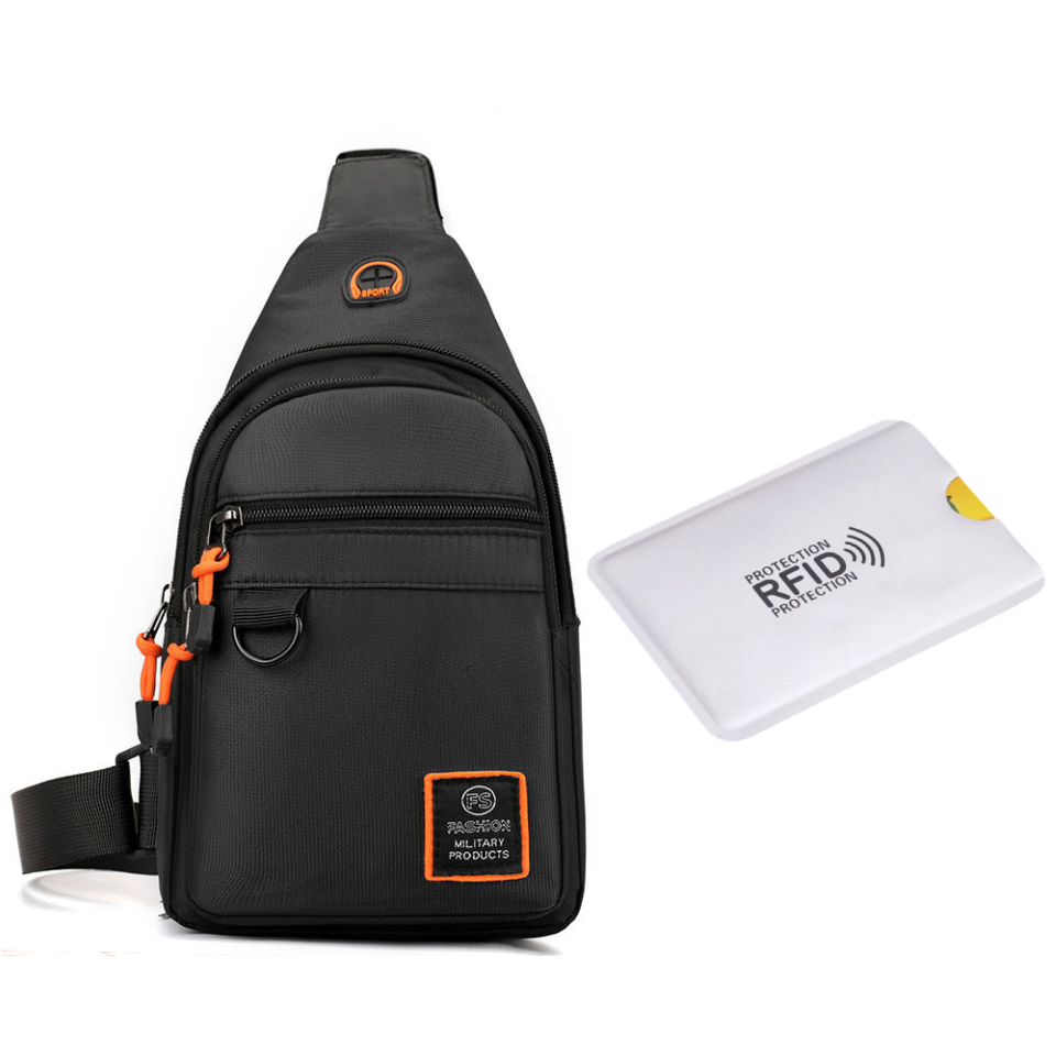 Waterproof Multi-pocket Crossbody Sling Bag