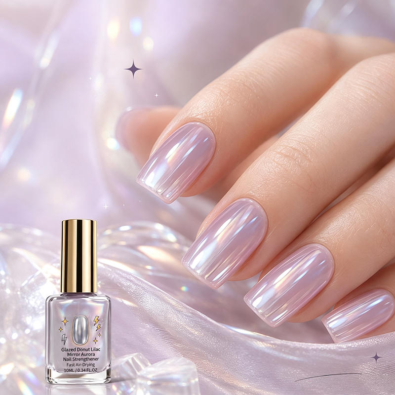🎉 2026 Sale — Over 24,700 Sold!💅 Lilac Glossy Mirror Nail Strengthener