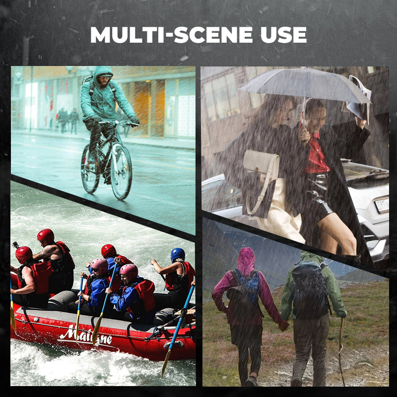🌧️ Portable, disposable raincoat – ✨ Feather-light, instant protection, and a smooth, worry-free outing 🎒🏕️