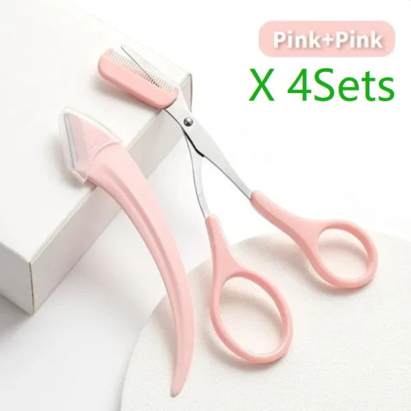 🎉 2026 Sale — Over 27,500 Sold!✂️ Eyebrow Scissors With Comb