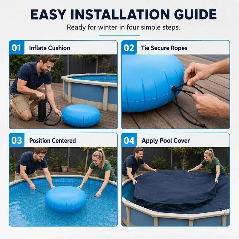 ❄️ LIMITED‑TIME 50% OFF! ✨ Round Inflatable Pool Winterizing Air Pillow – Ice Pressure Relief, Winter Pool Protector 🏊